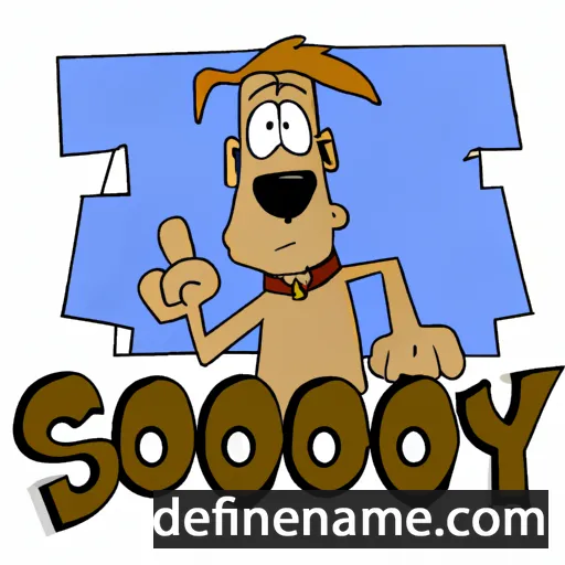 cartoon of the name Scooby