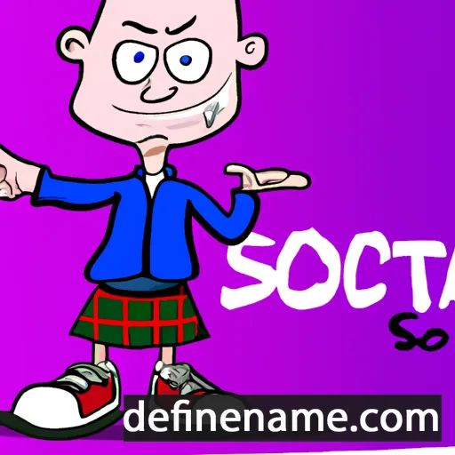 cartoon of the name Scotta