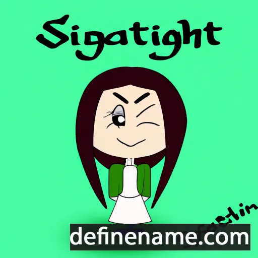 cartoon of the name Séaghnait