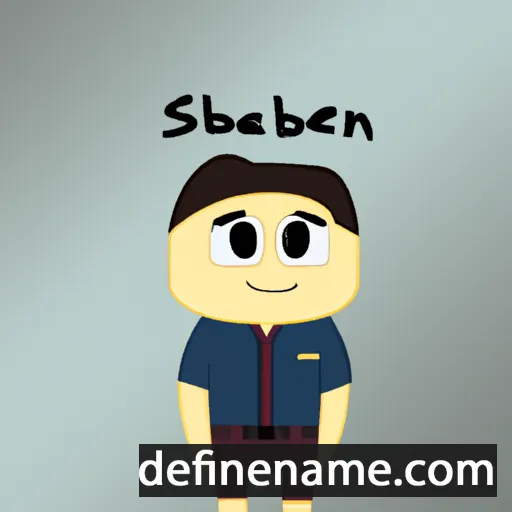 cartoon of the name Sébastin