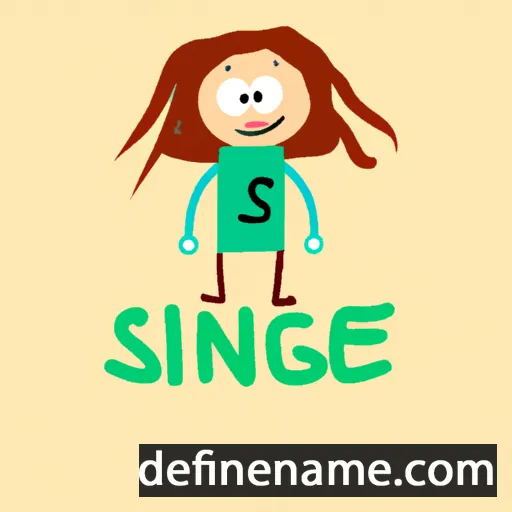 cartoon of the name Séigíne