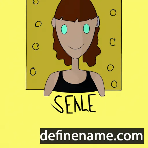 cartoon of the name Sélène