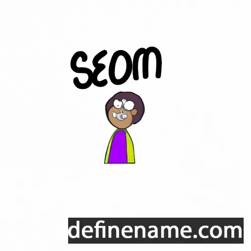 cartoon of the name Sélom