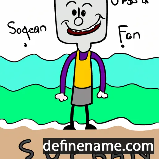 cartoon of the name Seaburn