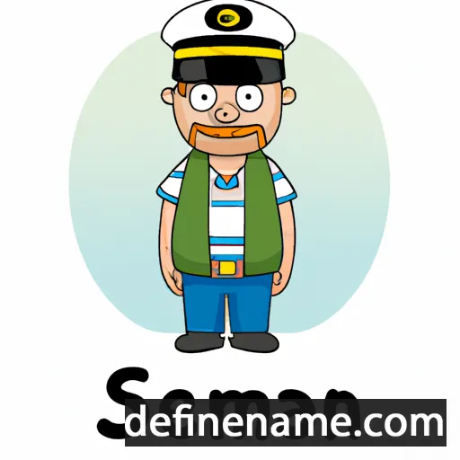 cartoon of the name Seaman