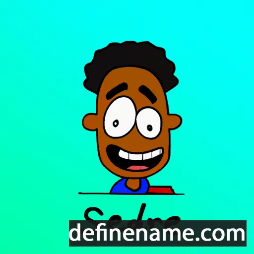 cartoon of the name Seandre