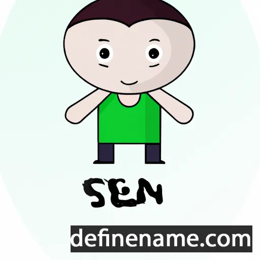 cartoon of the name Seani