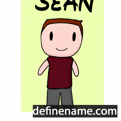 cartoon of the name Seann