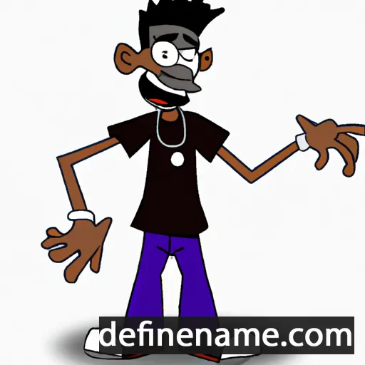 cartoon of the name Seantavius