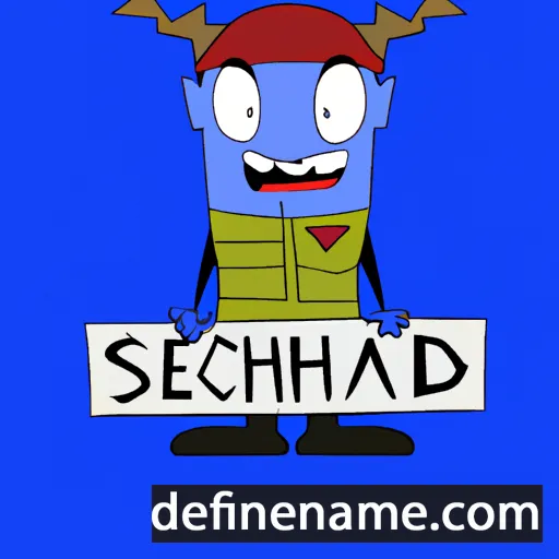 cartoon of the name Seasidh