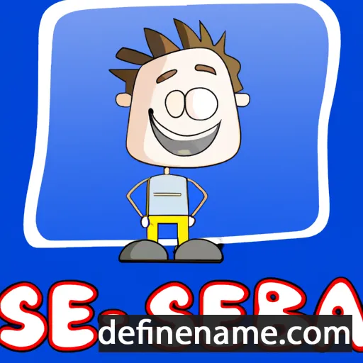 cartoon of the name Sebas