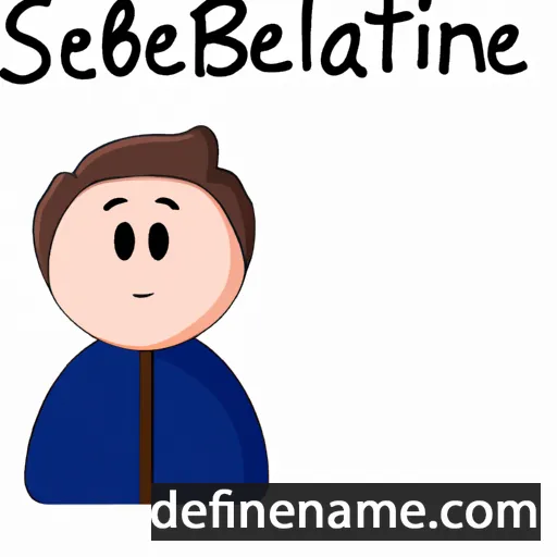 cartoon of the name Sebastiënne