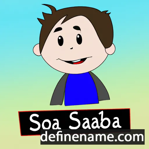 cartoon of the name Sebastijonas