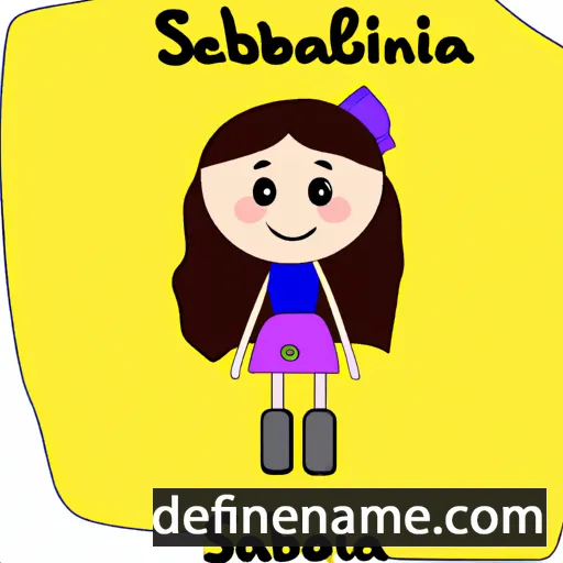 cartoon of the name Sebastina