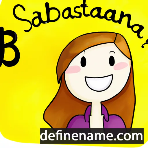 cartoon of the name Sebastjana