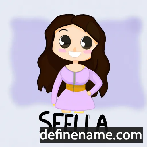 cartoon of the name Sebella