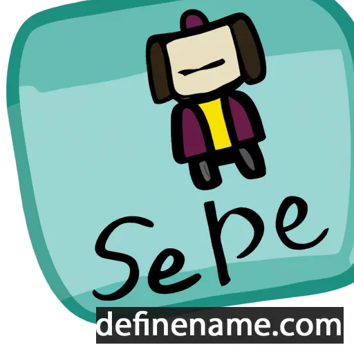 cartoon of the name Sebine