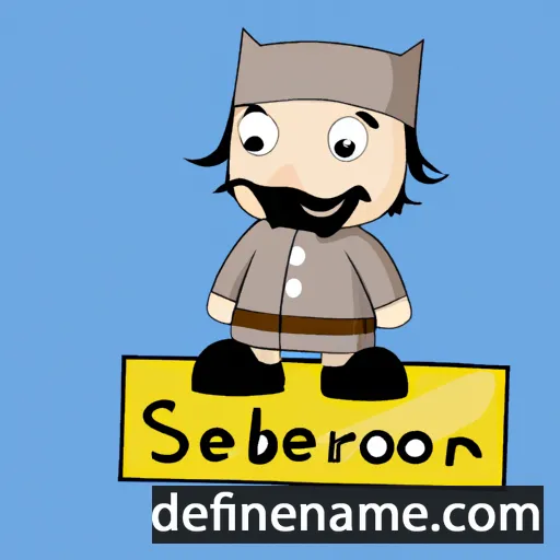 cartoon of the name Sebjörn