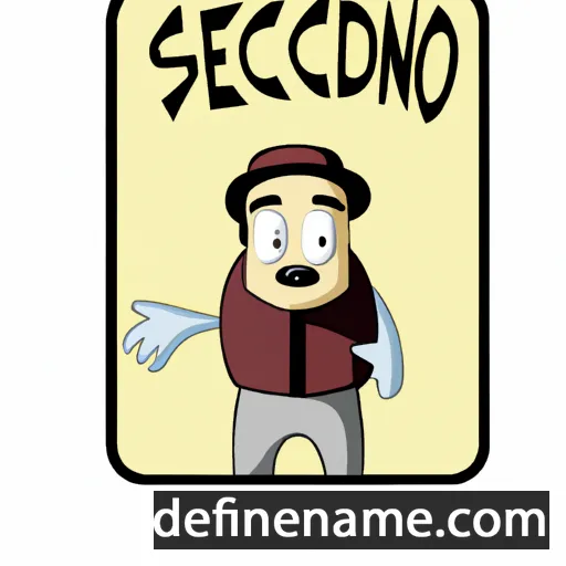 cartoon of the name Secondo