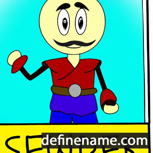 cartoon of the name Sedanur