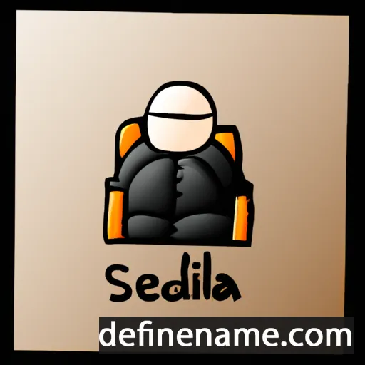 cartoon of the name Sedilia