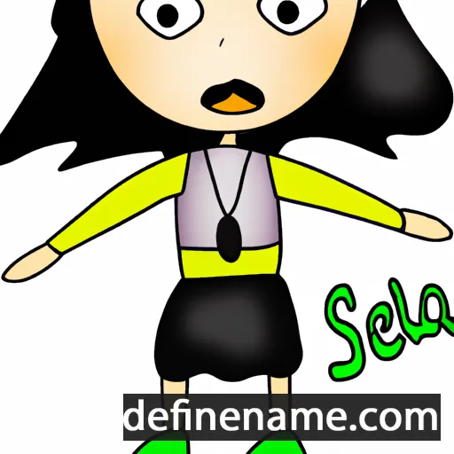 cartoon of the name Seela Sata