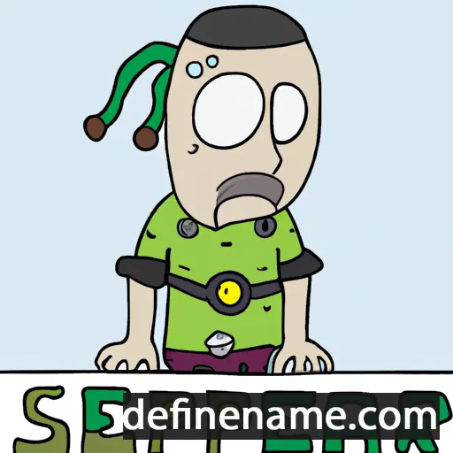 cartoon of the name Seerp