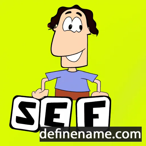 cartoon of the name Sef