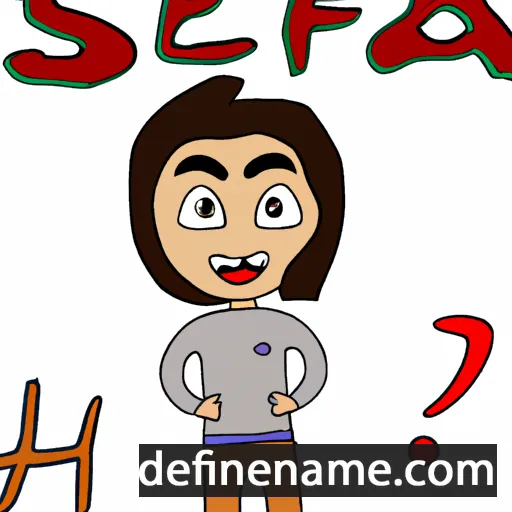 cartoon of the name Sefa