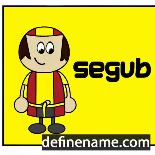 cartoon of the name Segub