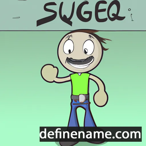 cartoon of the name Segui