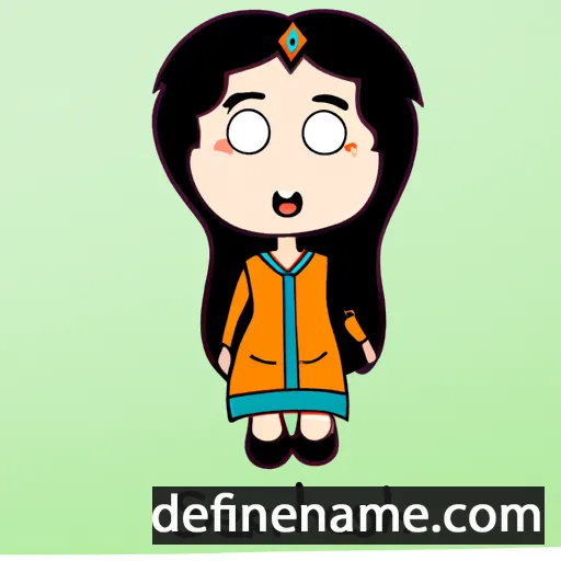 cartoon of the name Sehrish