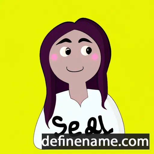 cartoon of the name Sejal