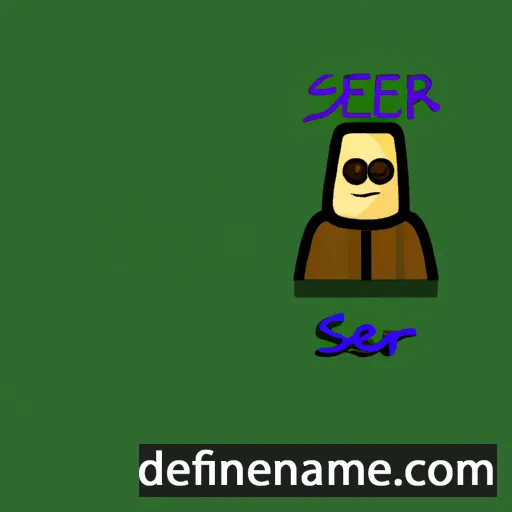 cartoon of the name Sejr