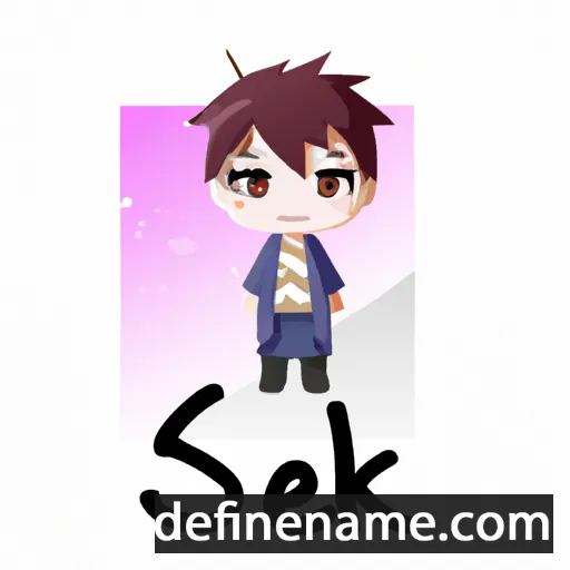 cartoon of the name Sekai