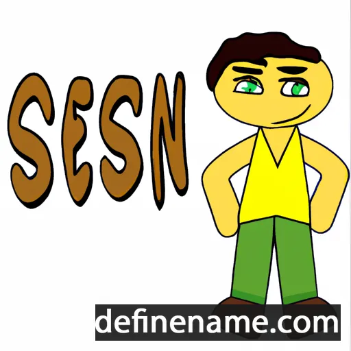 cartoon of the name Seksan