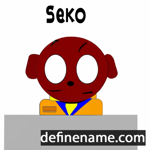 cartoon of the name Sekwo