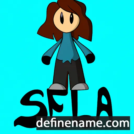 cartoon of the name Sela