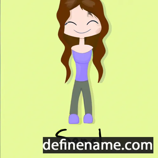 cartoon of the name Selanie