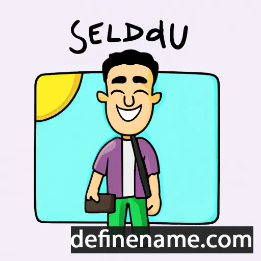 cartoon of the name Selaudin