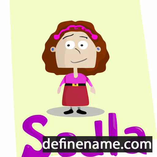 cartoon of the name Selda