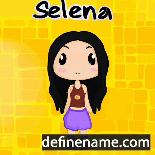 cartoon of the name Seleana