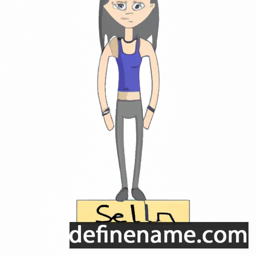 cartoon of the name Selen