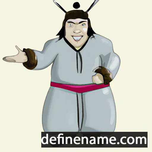 cartoon of the name Selengesaikhan