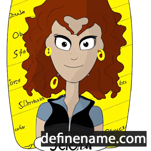 cartoon of the name Selenia