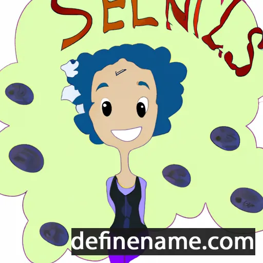 cartoon of the name Selenis