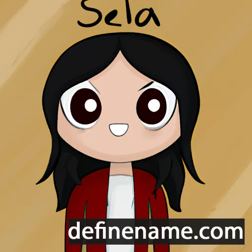 cartoon of the name Selia