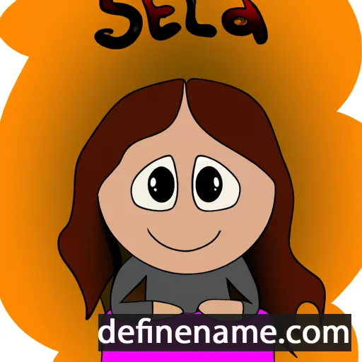 cartoon of the name Sella