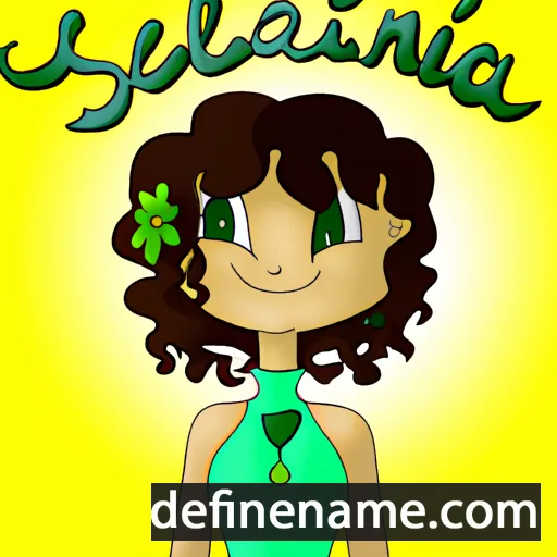 cartoon of the name Sellenia