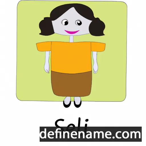 cartoon of the name Selvi